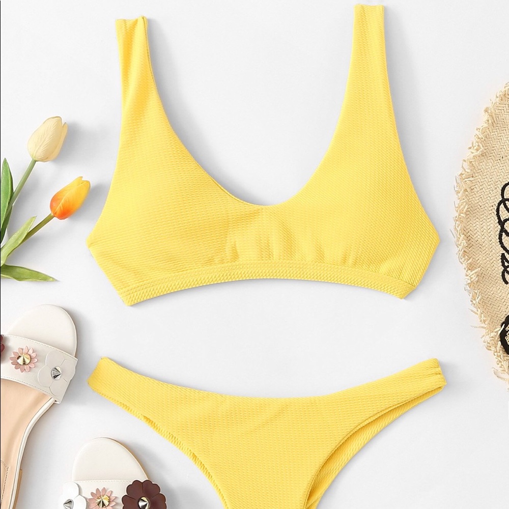 Yellow Cheeky Bikini